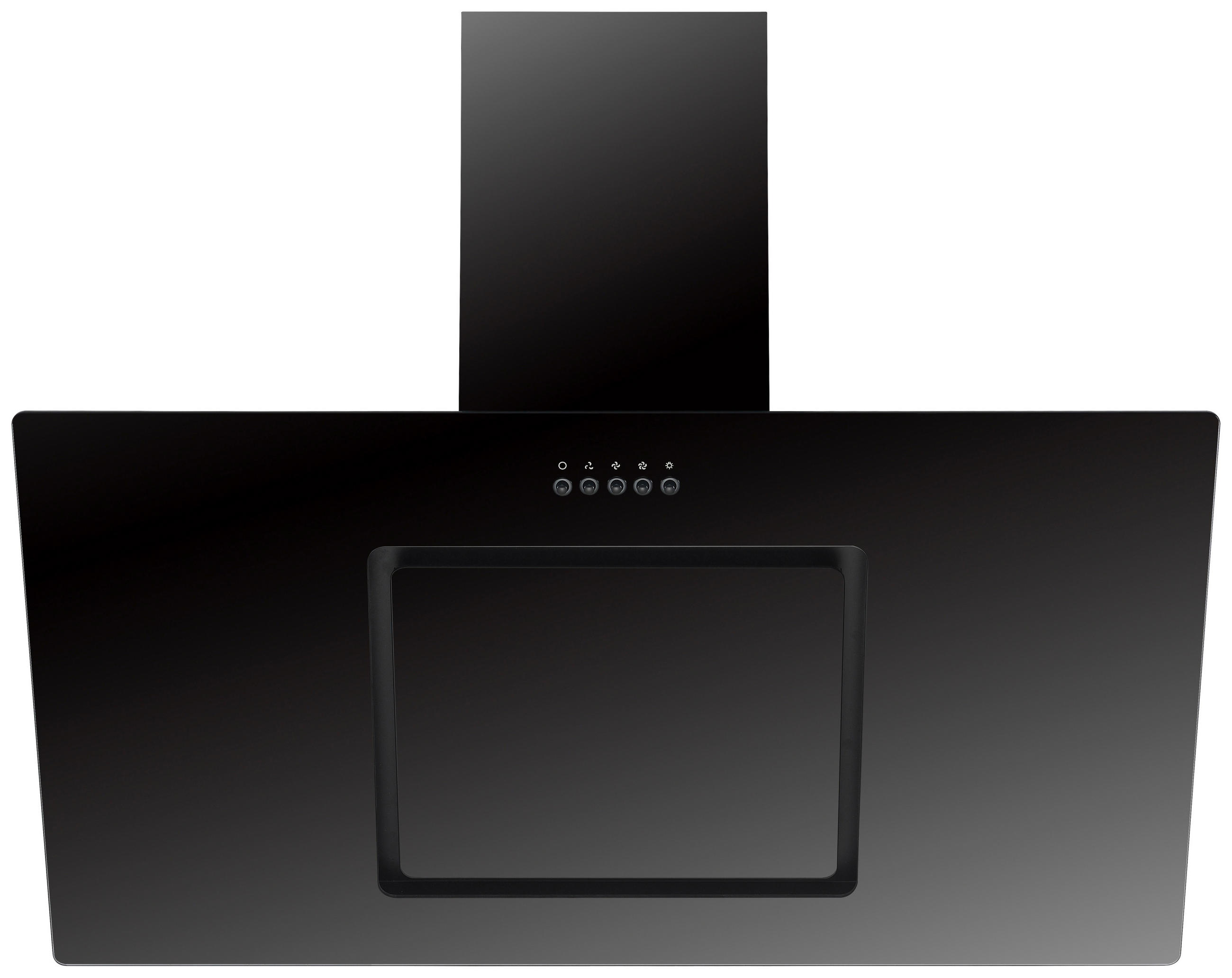 DUNSTABZUGSHAUBE CH22010/90SBZ  - Schwarz, Trend, Glas/Metall (90/73,9-111,9/37cm) - Respekta