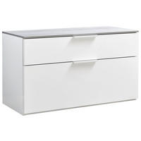 GARDEROBENBANK Galaverna  in 90/50/35 cm  - Weiß/Grau, Design (90/50/35cm) - Carryhome