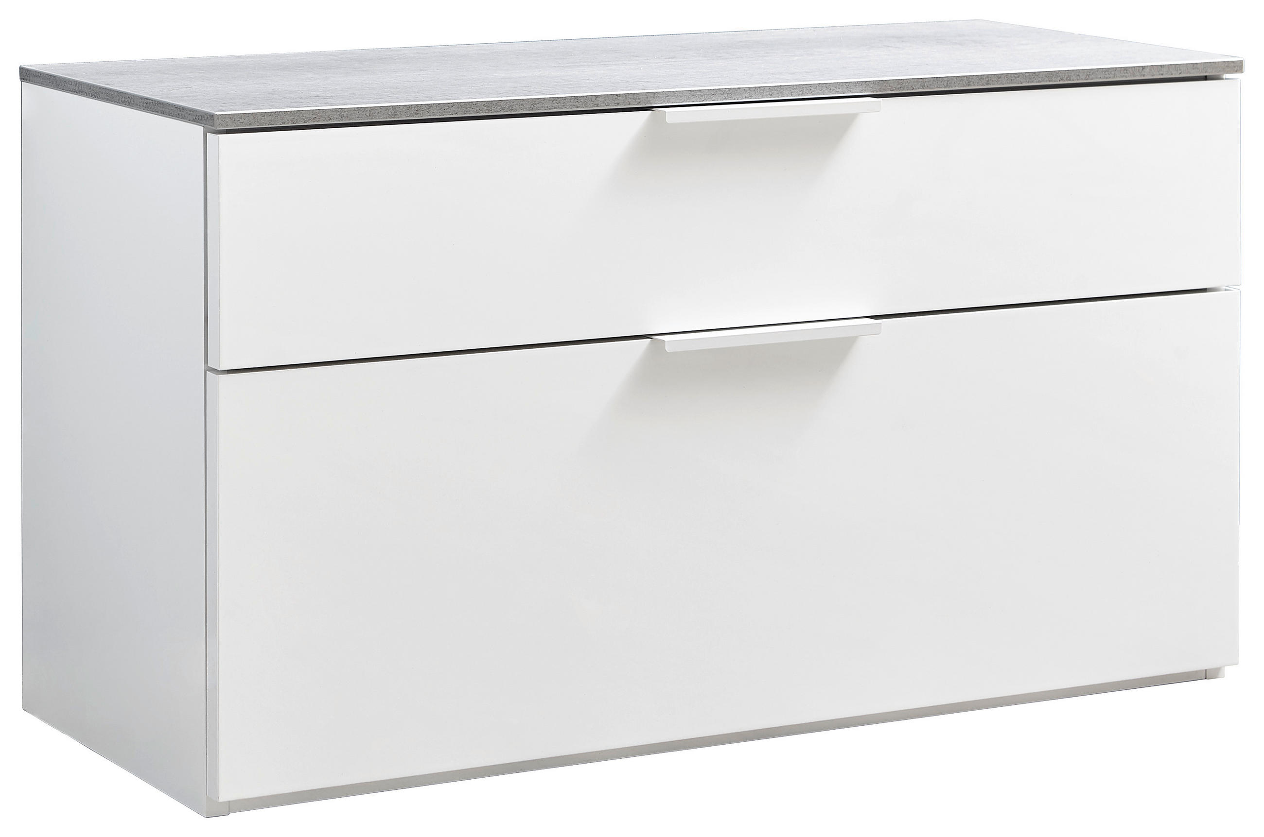 Carryhome Garderobenbank Galaverna Grau, Weiß 90x50x35 cm