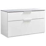 GARDEROBENBANK Galaverna  in 90/50/35 cm  - Weiß/Grau, Design (90/50/35cm) - Carryhome