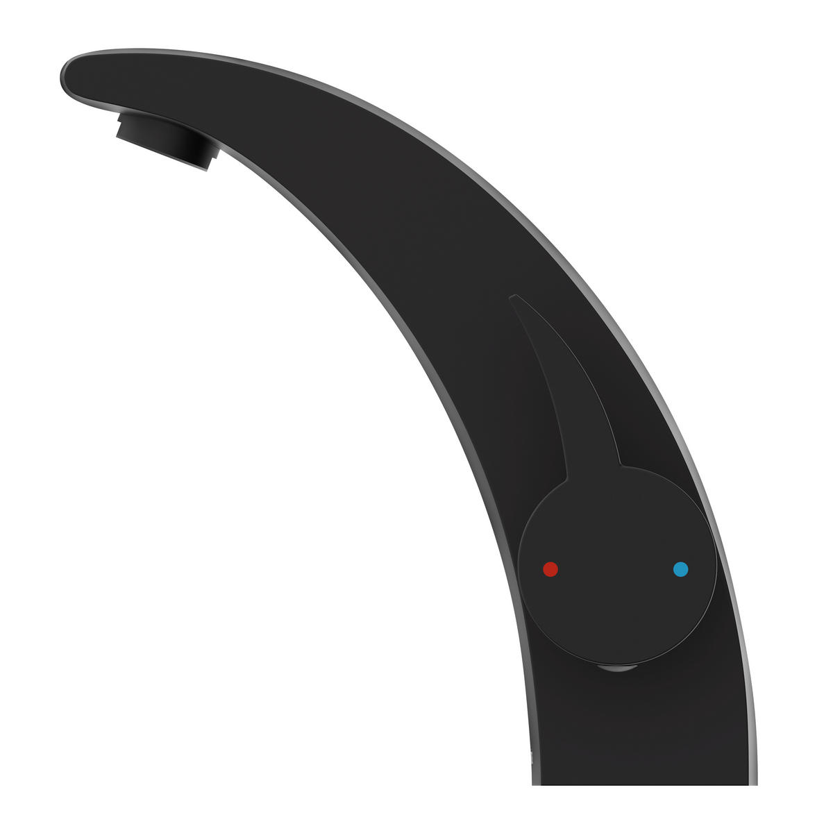 WASCHTISCHARMATUR 5,0/17,0/15,0 cm  - Schwarz, MODERN, Metall (5,0/17,0/15,0cm) - Schütte