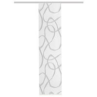 FLÄCHENVORHANG   blickdicht  60/260 cm   - Grau Hochglanz/Weiß, KONVENTIONELL, Textil (60/260cm)