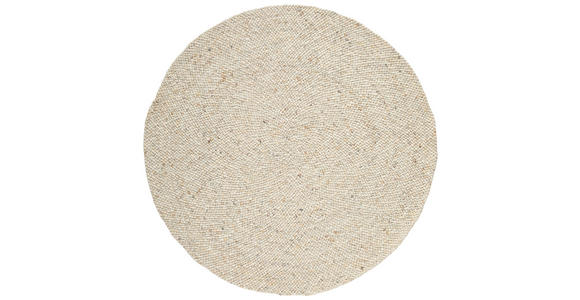 HANDWEBTEPPICH 120 cm Beige  - Beige, Basics, Textil (120cm) - Linea Natura
