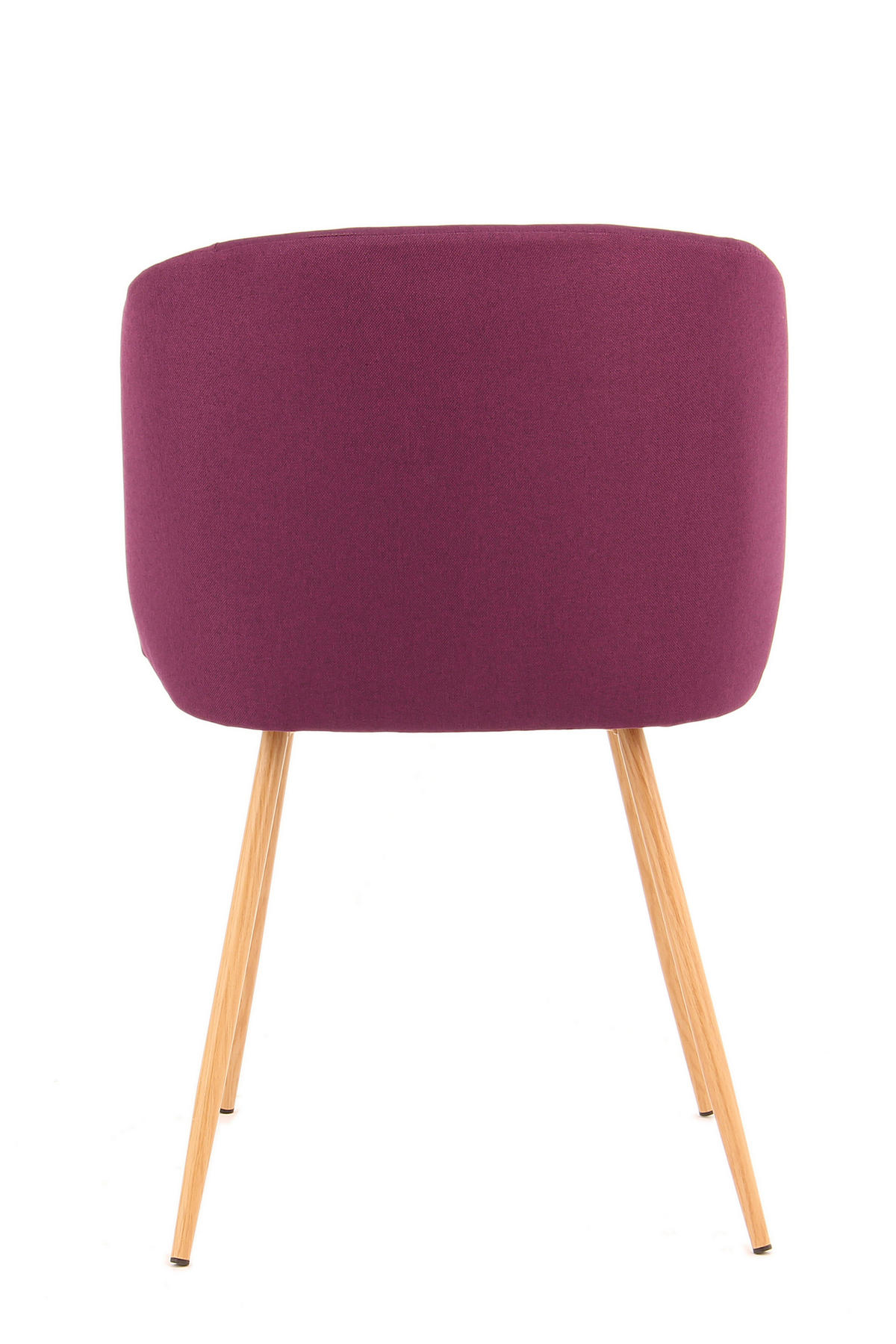 STUHL-SET 2 Stück  in Stahl  - Violett, Design, Kunststoff/Metall (54/84/56cm) - Kayoom