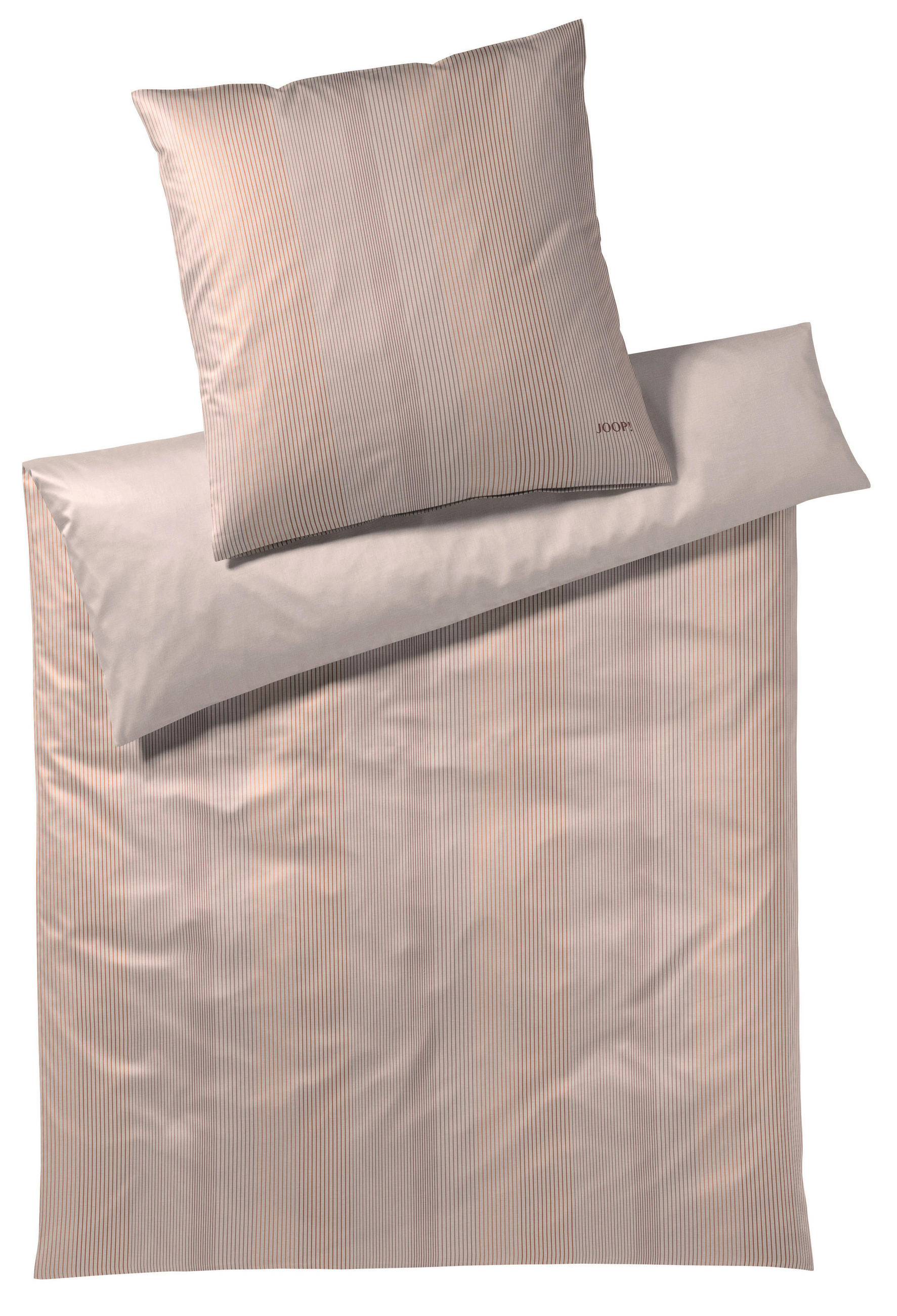 BETTWÄSCHE GROOVE Makosatin 155/220 cm  - Kupferfarben, Basics, Naturmaterialien/Textil (155/220cm) - Joop!