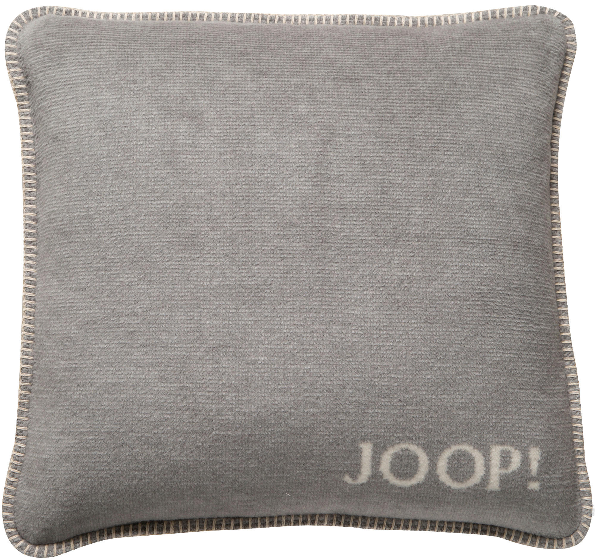 Joop! Kissenbezug Melange-Doubleface Natur, Silber 50x50 cm