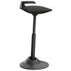 BÜROHOCKER Schwarz  - Schwarz, Basics, Textil/Metall (38/51-84/38cm) - Aeris