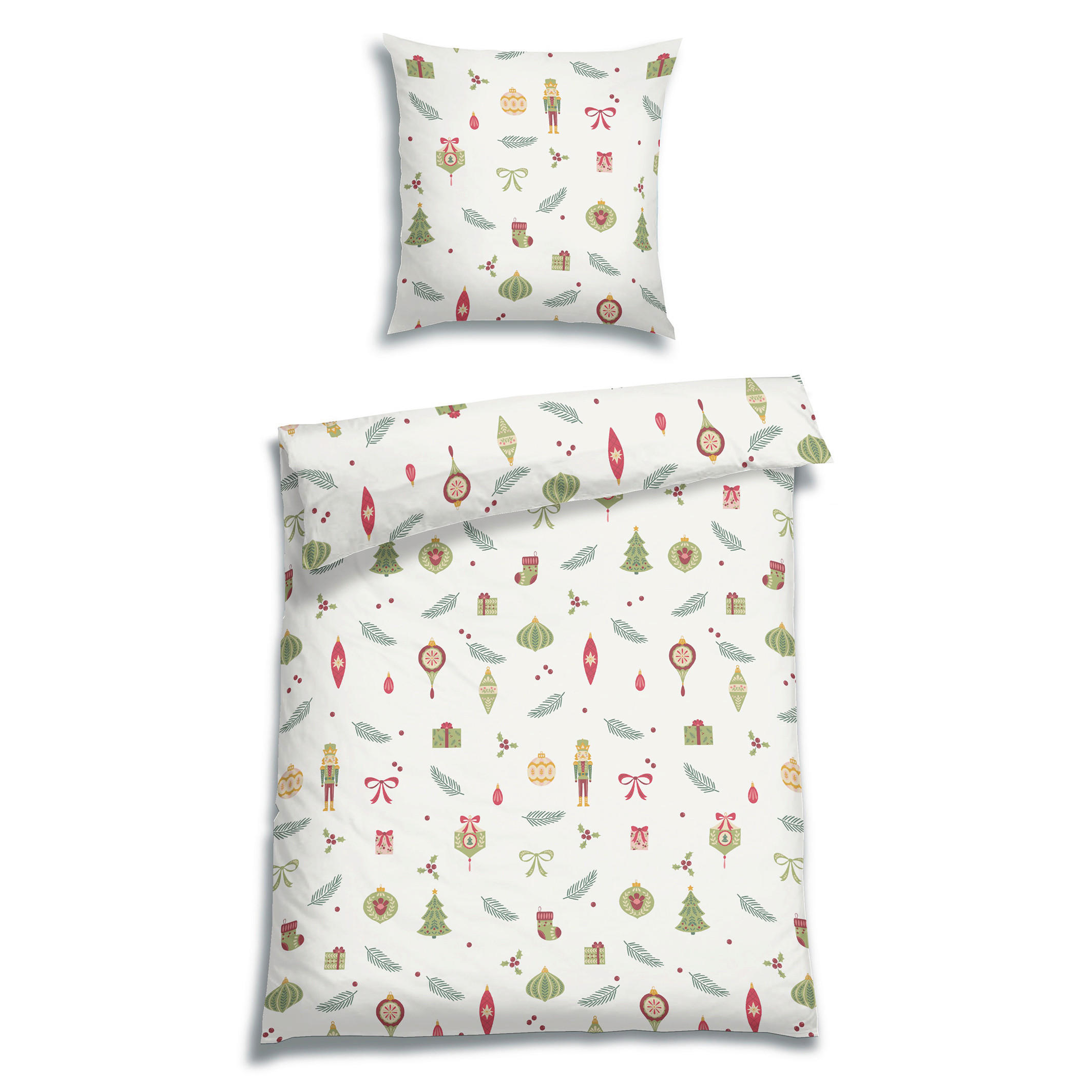 BETTWÄSCHE 2-teilig Flanell 135/200 cm  - Weiß, Design, Textil (135/200cm) - Florella