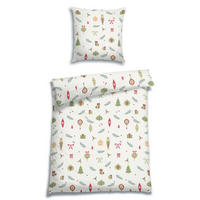 BETTWÄSCHE 2-teilig Flanell 135/200 cm  - Weiß, Design, Textil (135/200cm) - Florella