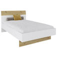 BETT 120/200 cm  in Weiß, Eiche Artisan  - Eichefarben/Weiß, MODERN, Holzwerkstoff (120/200cm) - Hom`in