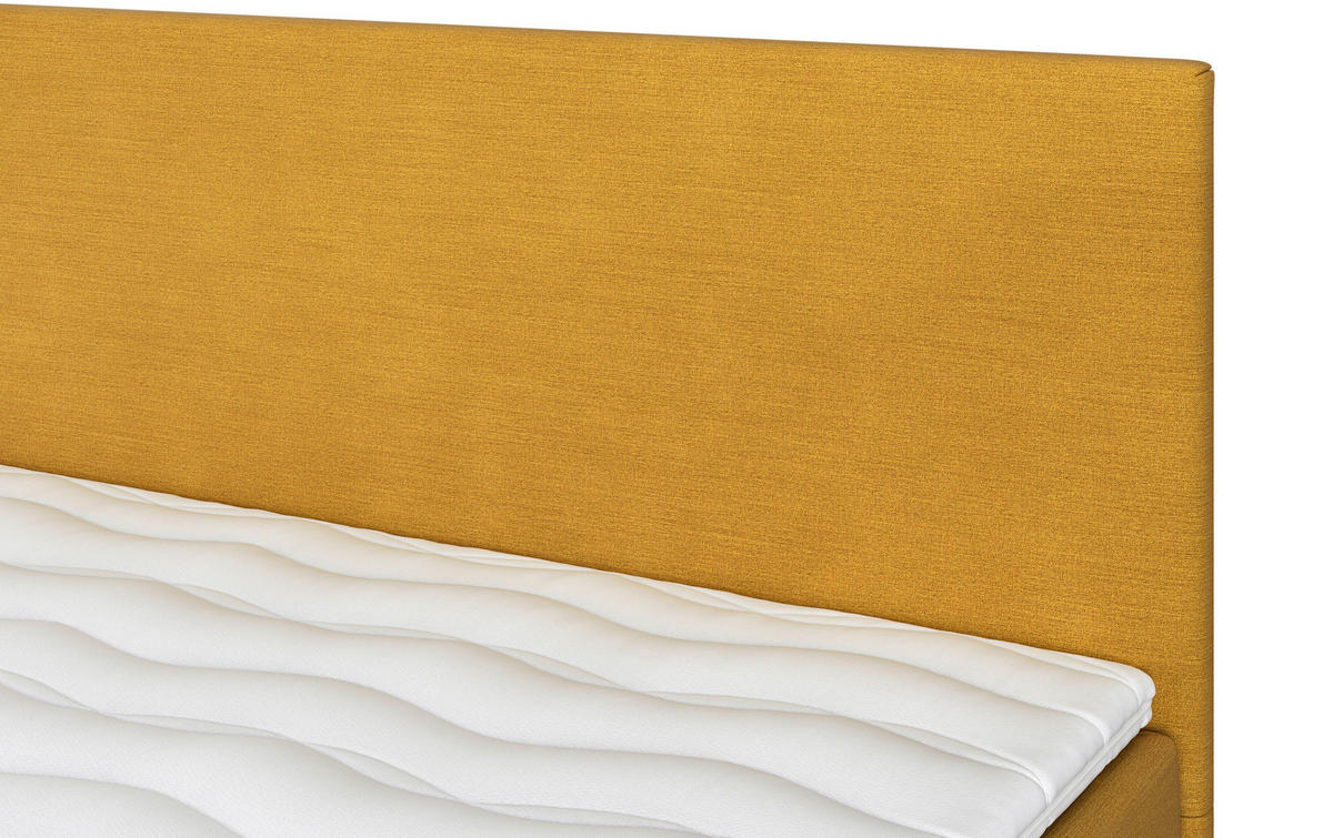 BOXBETT 140/200 cm  in Gelb  - Gelb/Schwarz, Modern, Holz/Holzwerkstoff (140/200cm) - MID.YOU