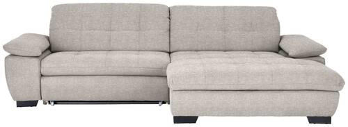 ECKSOFA in Webstoff Beige  265/180 cm  - Beige/Schwarz, Design, Textil/Metall (265/180cm) - Carryhome