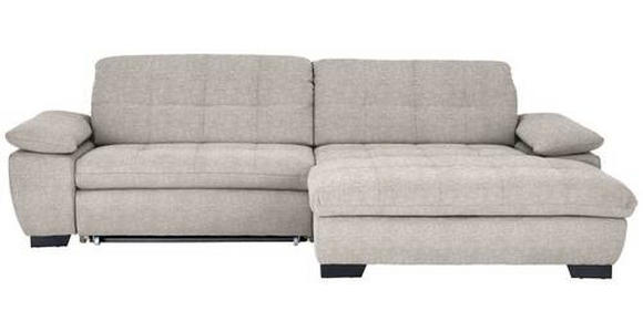 ECKSOFA in Webstoff Beige  - Beige/Schwarz, Design, Textil/Metall (265/180cm) - Carryhome