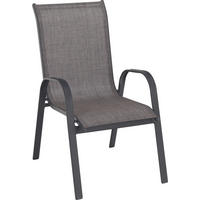 STAPELSESSEL in Metall, Textil Anthrazit, Braun  - Anthrazit/Braun, Basics, Textil/Metall (55/96/76cm) - Xora