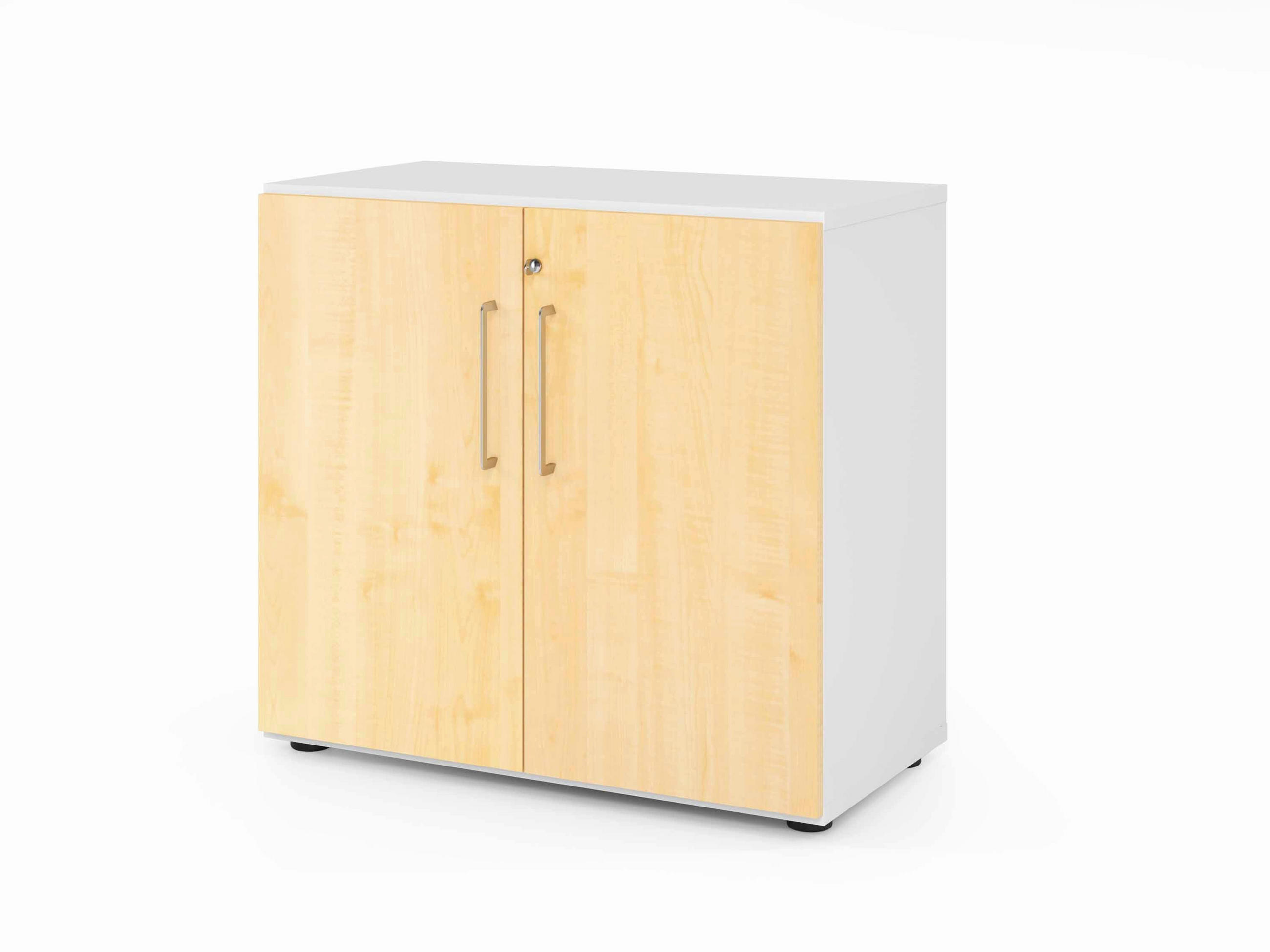 AKTENSCHRANK Weiß, Ahornfarben  - Ahornfarben/Weiß, Basics, Holzwerkstoff (80/74,8/41,7cm) - Venda