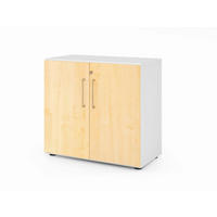AKTENSCHRANK Weiß, Ahornfarben  - Ahornfarben/Weiß, Basics, Holzwerkstoff (80/74,8/41,7cm) - Venda