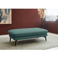ECKSOFA  in Chenille, Flachgewebe Opal  284/180 cm  - Opal/Schwarz, Design, Textil/Metall (284/180cm) - Dieter Knoll