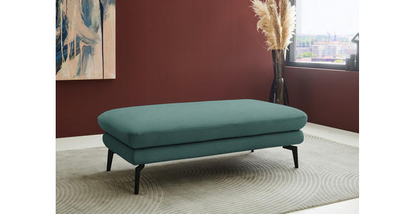 ECKSOFA  in Chenille, Flachgewebe Opal  284/180 cm  - Opal/Schwarz, Design, Textil/Metall (284/180cm) - Dieter Knoll