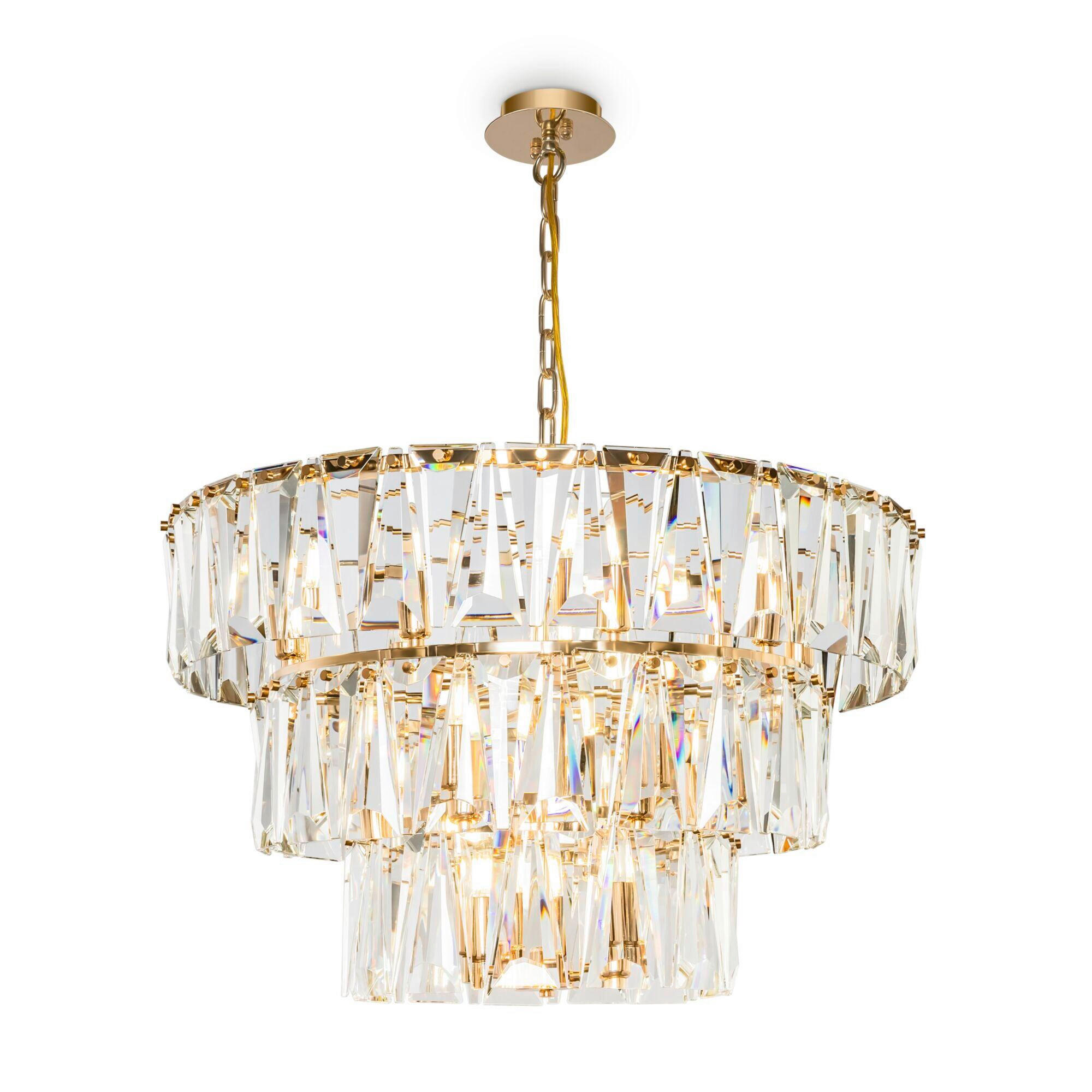 PENDELLEUCHTE 77/50/77 cm - Goldfarben, Trend, Metall (77/50/77cm) - MAYTONI