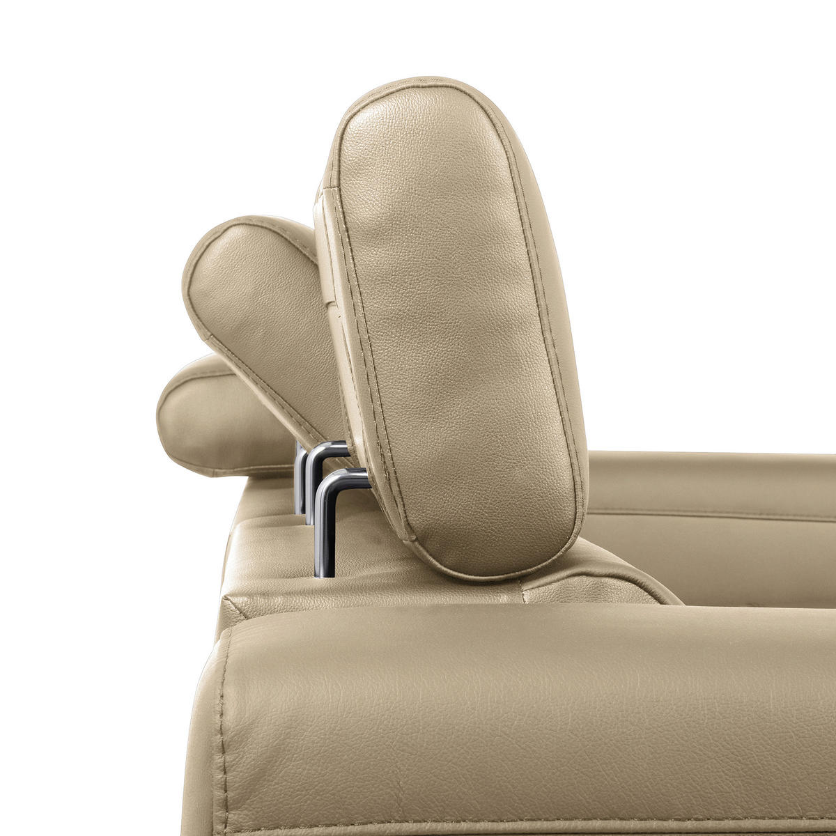 ECKSOFA Hellgrau Echtleder Lederlook  - Hellgrau/Schwarz, Design, Leder/Textil (173/247cm) - Livetastic