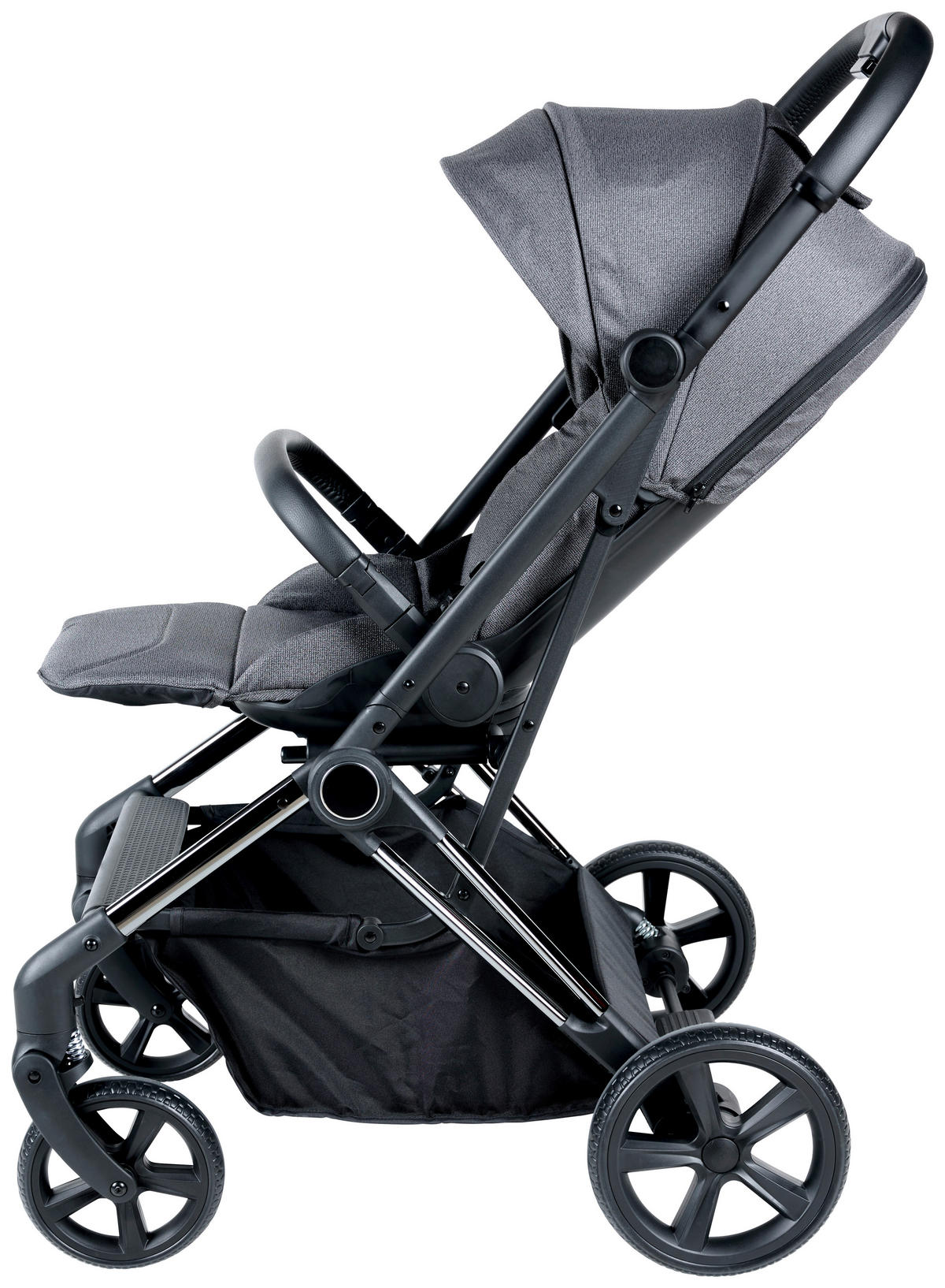 BUGGY TWIRL  - Schwarz/Grau, Trend, Kunststoff/Textil (75/55/105cm) - Jimmylee