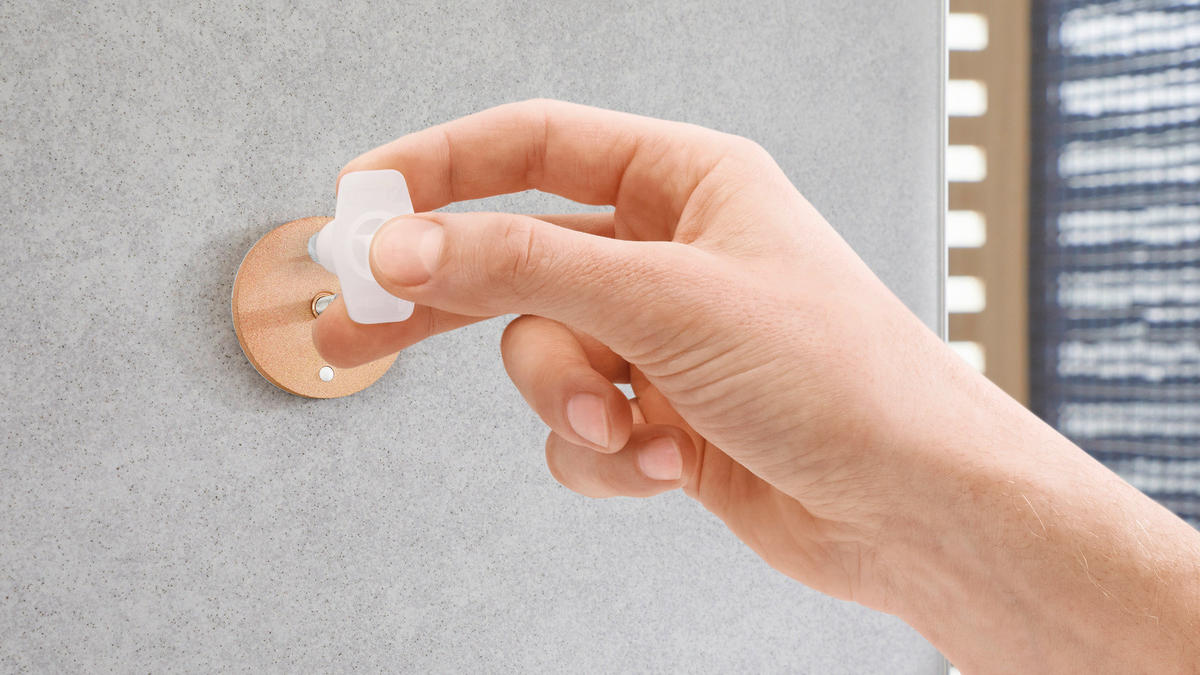HANDTUCHHAKEN - Chromfarben, Basics, Metall (3,7/3,7/3,7cm) - Tesa