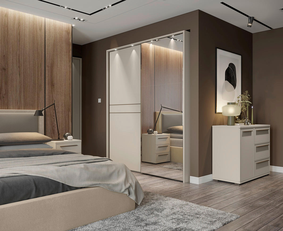 OMARA Z DRSNIMI VRATI,  - kašmir, Design, kovina/leseni material (230/224/61cm) - Hom`in