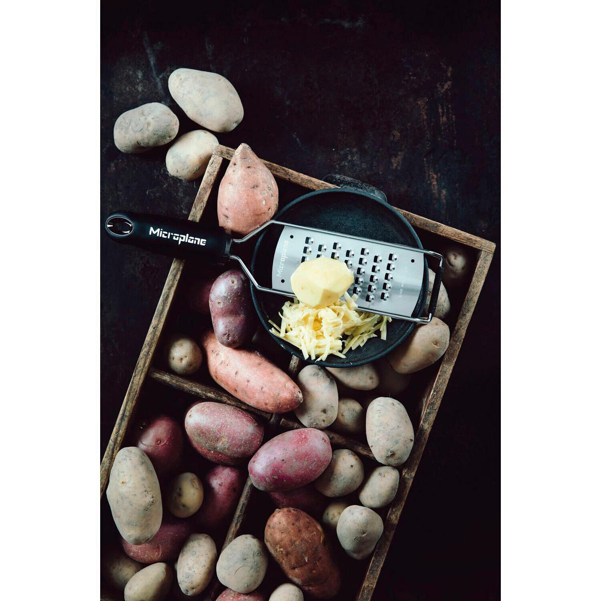 GOURMETREIBE SEHR GROB - Schwarz, Basics, Metall (7,5/3/31,2cm) - MICROPLANE