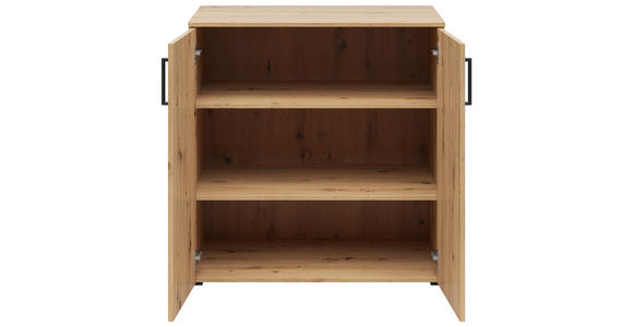 KOMMODE in 80/83/52 cm - Anthrazit/Schwarz, MODERN, Holzwerkstoff/Kunststoff (80/83/52cm) - Carryhome