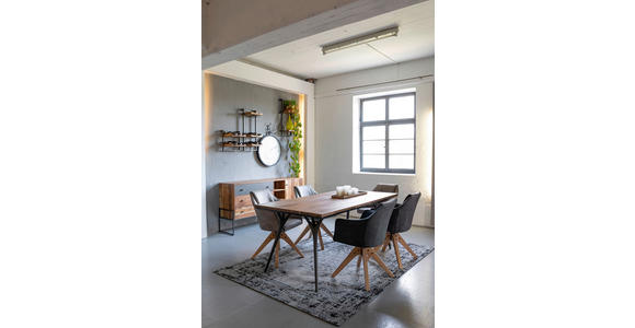 ARMLEHNSTUHL in Flachgewebe - Taupe/Eichefarben, Design, Holz/Textil (62/84/56cm) - Landscape