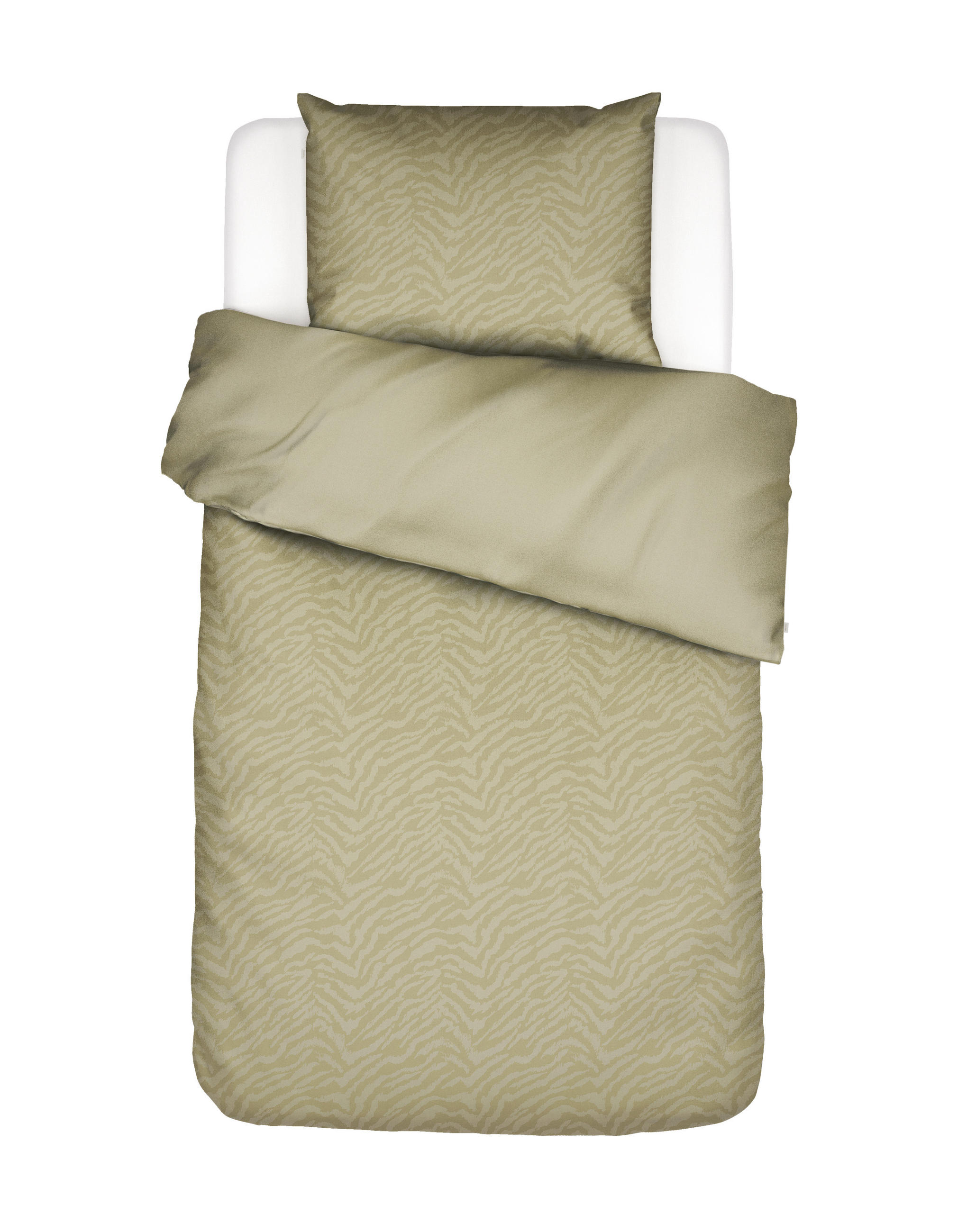 WENDEBETTWÄSCHE SS22 Satin 155/220 cm  - Gelb, KONVENTIONELL, Textil (155/220cm) - Essenza