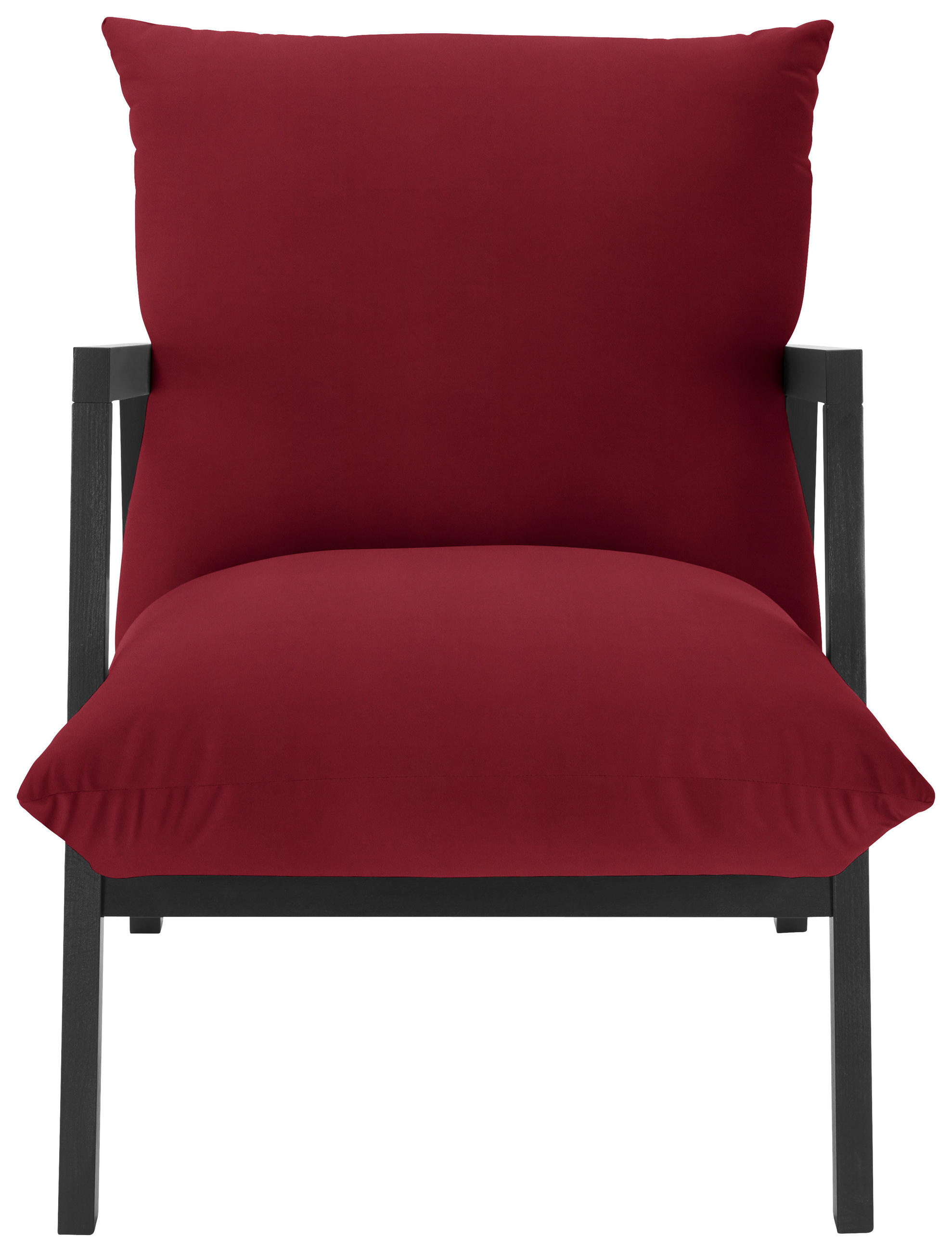 FOTOLIU in textil roșu  - culoare lemn wenge/roșu, Design, lemn/textil (63/76/80cm) - Carryhome