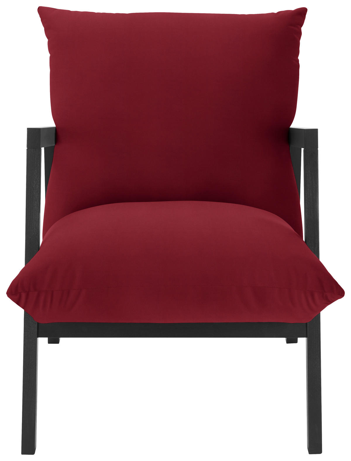 FOTOLIU in textil roșu  - culoare lemn wenge/roșu, Design, lemn/textil (63/76/80cm) - Carryhome