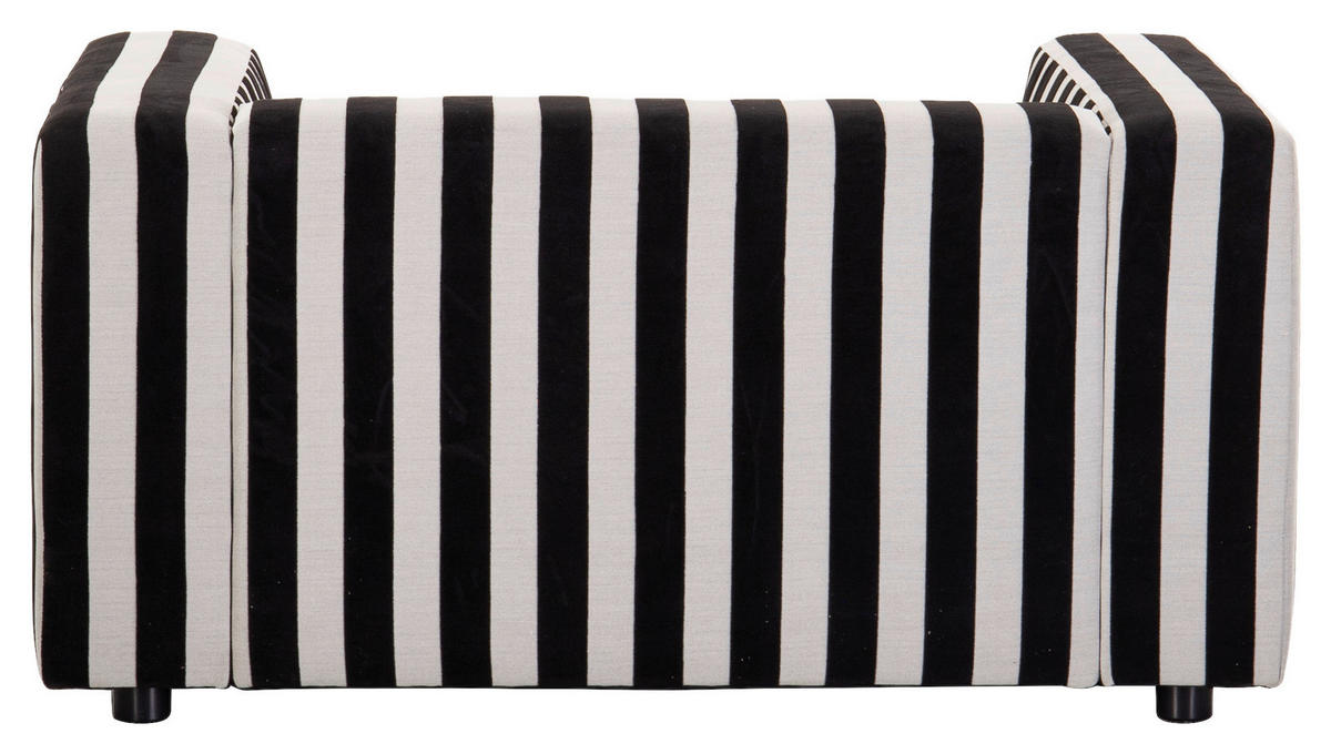 SESSEL in Webstoff Schwarz, Weiß  - Schwarz/Weiß, Design, Kunststoff/Textil (129/66/95cm) - Livetastic