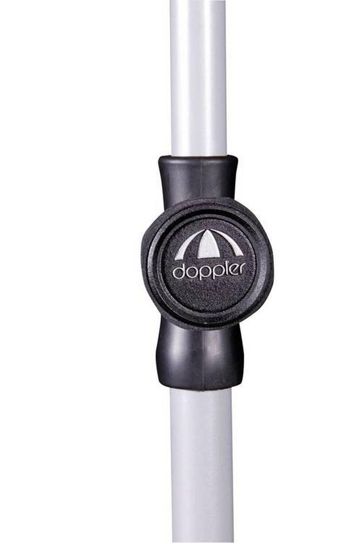 SLUNEČNÍK 180/120 cm - barvy stříbra/antracitová, Konvenční, kov/textil (180/120cm) - Ambia Garden