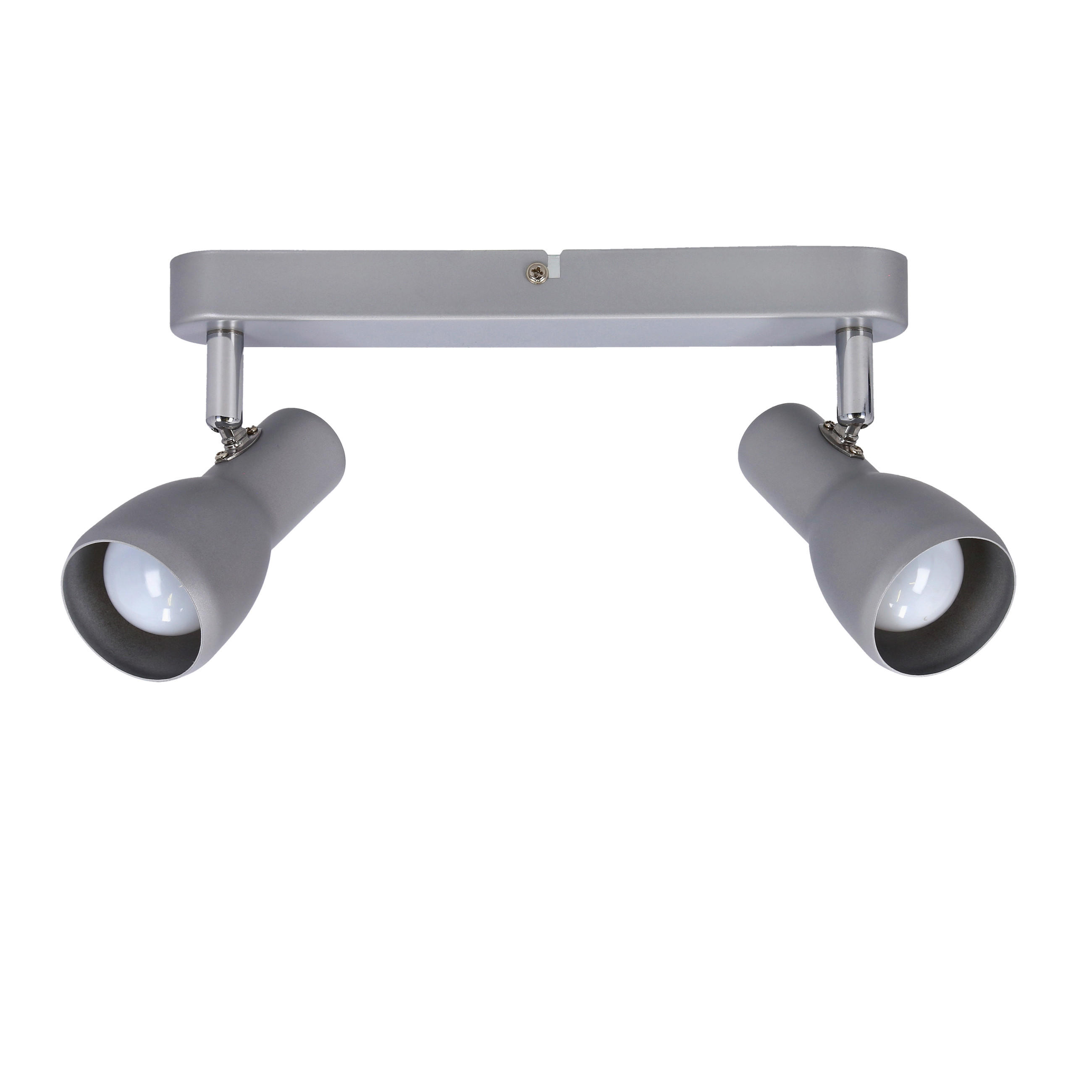 XXXLutz Strahler Picardo Grau, Silber 6x15x36 cm