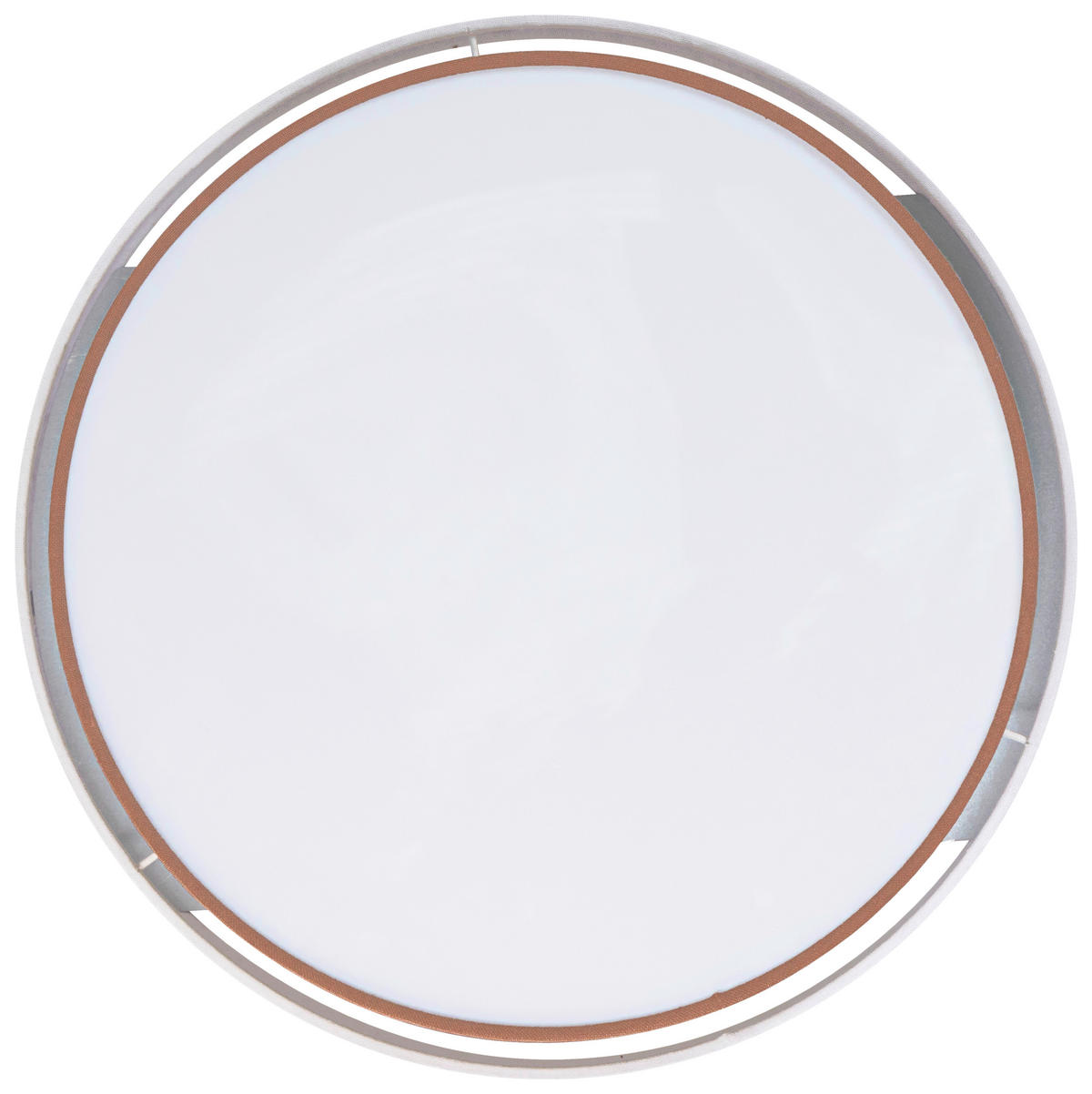 DECKENLEUCHTE  45/13 cm    - Terracotta/Creme, MODERN, Kunststoff/Textil (45/13cm) - Novel