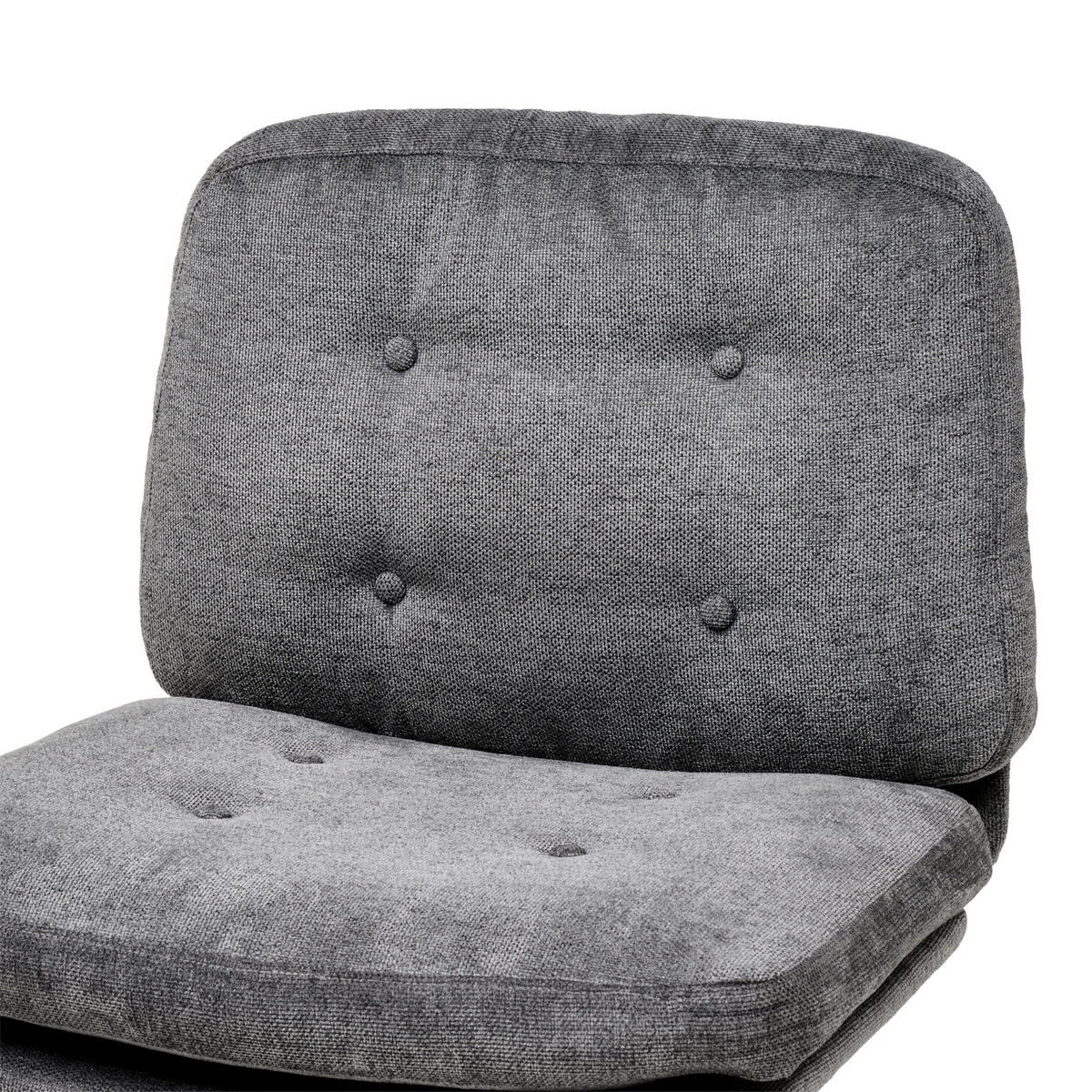 Scaun Rotativ, microfibră, gri - negru/gri, Modern, plastic/lemn (66/90/98/76cm) - MID.YOU