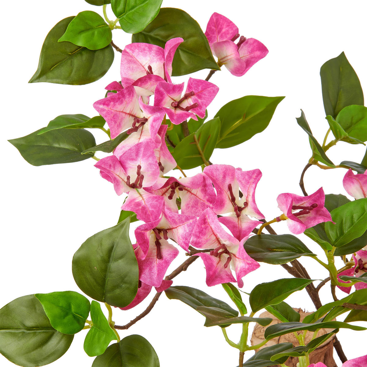 KUNSTBLUME Bougainvillea  - Mauve/Schwarz, Basics, Holz/Kunststoff (130cm)
