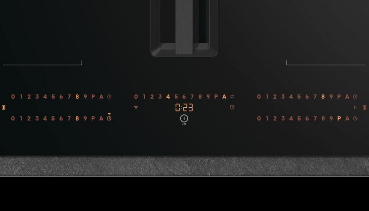 KOCHFELD-DUNSTABZUG-KOMBI HEH8443BSCWF  - Schwarz, Basics, Glas/Metall (83/23,3/52cm) - Hisense