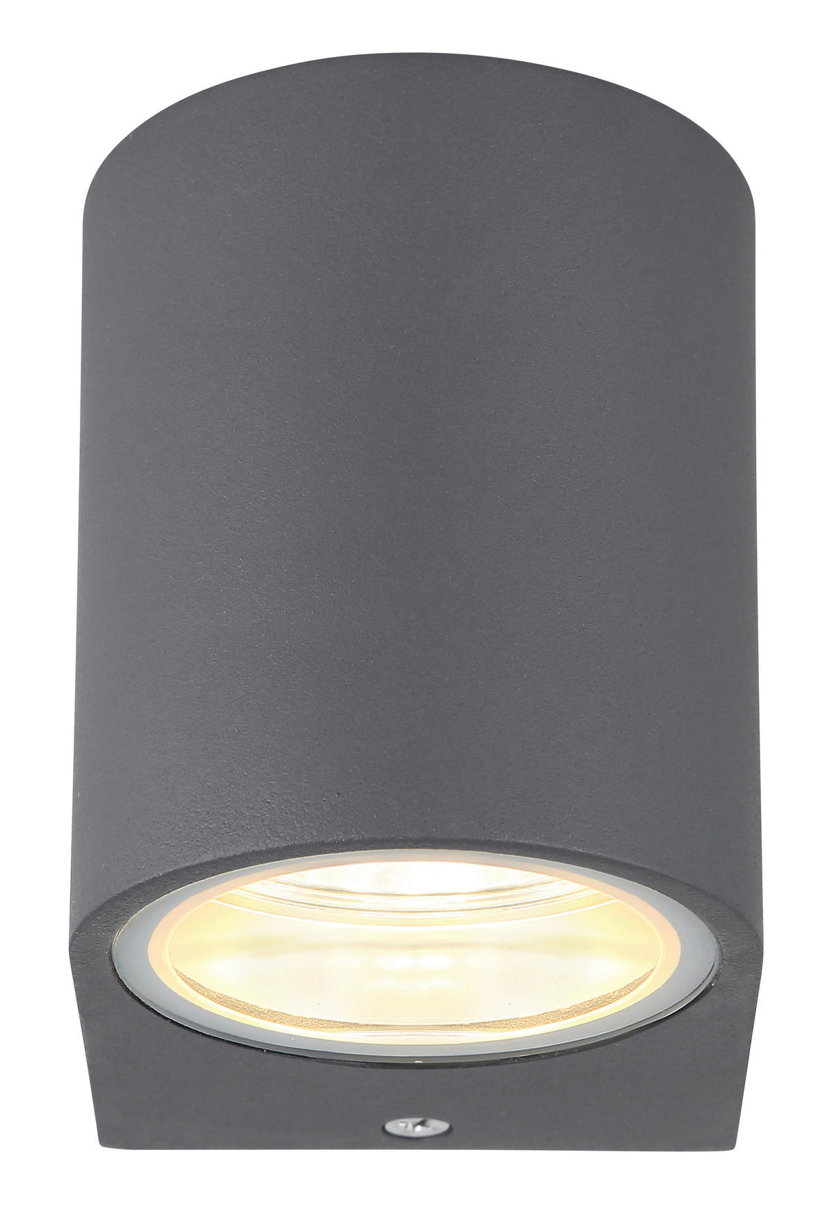 AUSSENLEUCHTE - Klar/Anthrazit, Design, Glas/Metall (6,8/9,2/8,1cm) - Globo