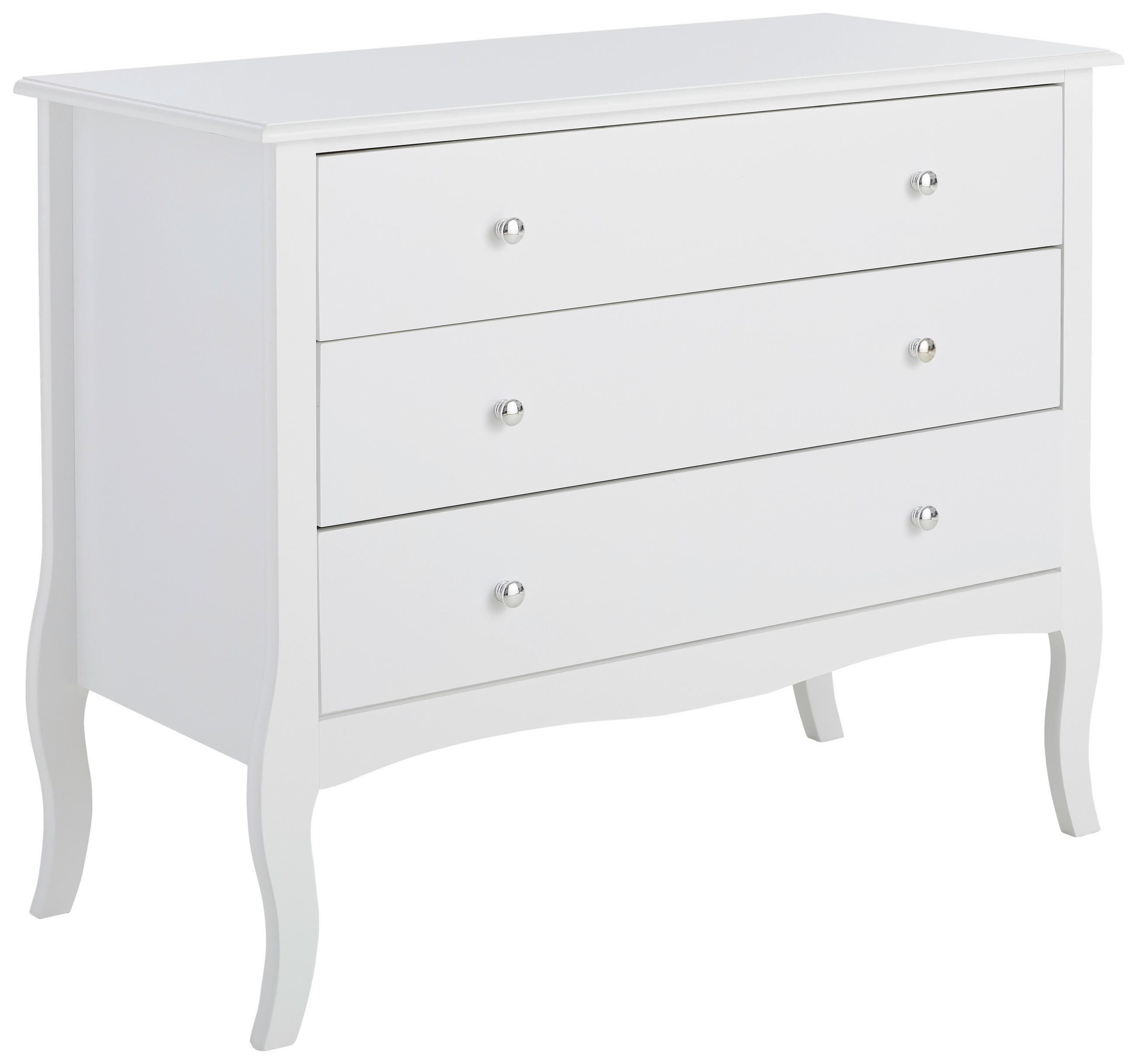 KOMMODE  in 100/80/45 cm  - Chromfarben/Weiß, Trend, Holz/Holzwerkstoff (100/80/45cm) - Landscape