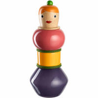 VASE 30,00 cm  - Multicolor, Basics, Glas/Holz (12,20/30,00/12,20cm) - Leonardo