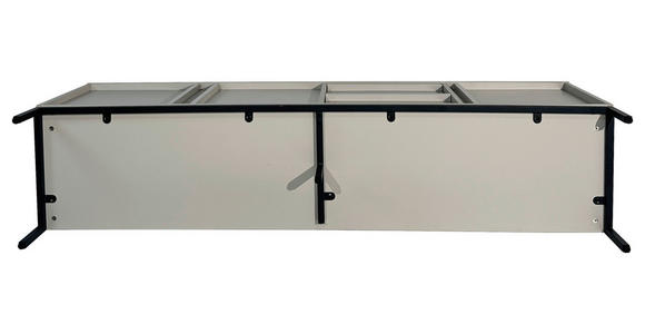 LOWBOARD WABI in 180/60,5/40 cm - Schwarz/Grau, Design, Holz/Holzwerkstoff (180/60,5/40cm) - Xora
