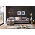 ECKSOFA in Cord Grau  - Eichefarben/Grau, MODERN, Holz/Textil (178/261cm) - Carryhome