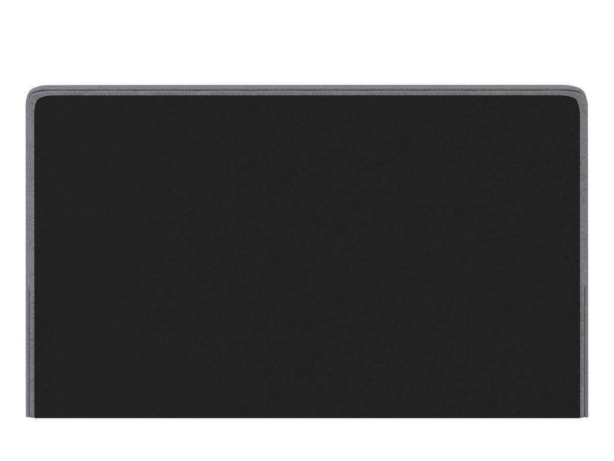 POLSTERBETT 180/200 cm  Hellgrau  - Hellgrau/Schwarz, Design, Holz/Textil (180/200cm) - Carryhome