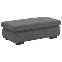 HOCKER in Textil Graubraun  - Graubraun/Schwarz, Design, Textil/Metall (138/44/67cm) - Beldomo Style
