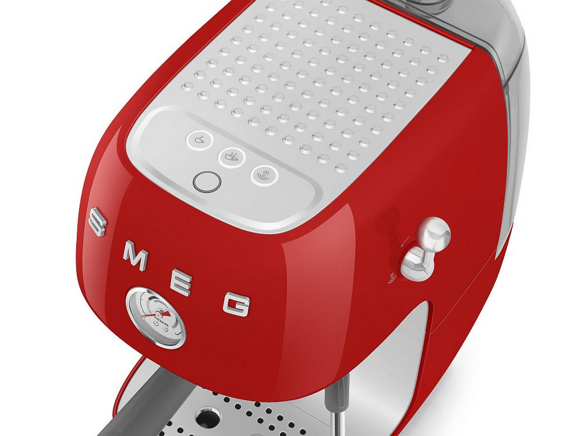 ESPRESSOMASCHINE 50´s Style  - Rot, Basics, Kunststoff/Metall - SMEG