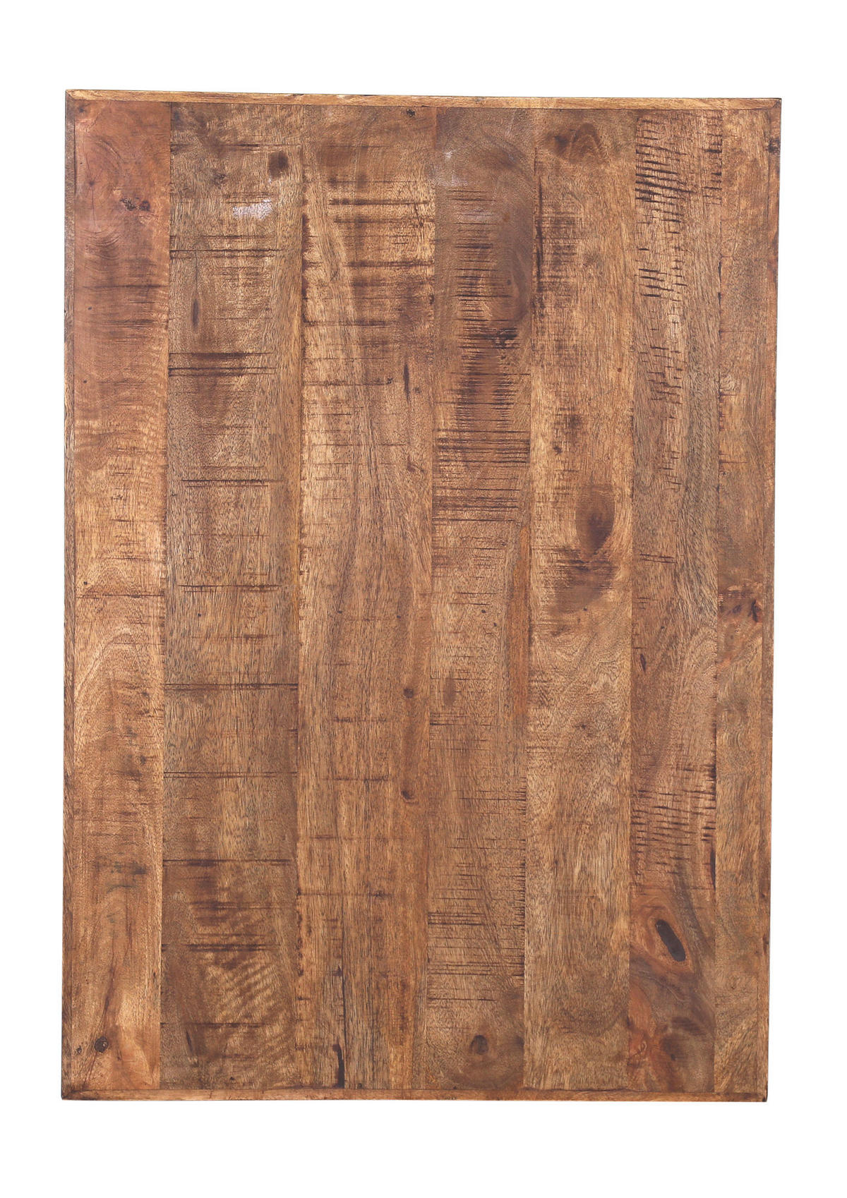 COUCHTISCH Mangoholz massiv 100/70/45 cm rechteckig Naturfarben, Schwarz  - Schwarz/Naturfarben, KONVENTIONELL, Holz/Holzwerkstoff (100/70/45cm) - Landscape