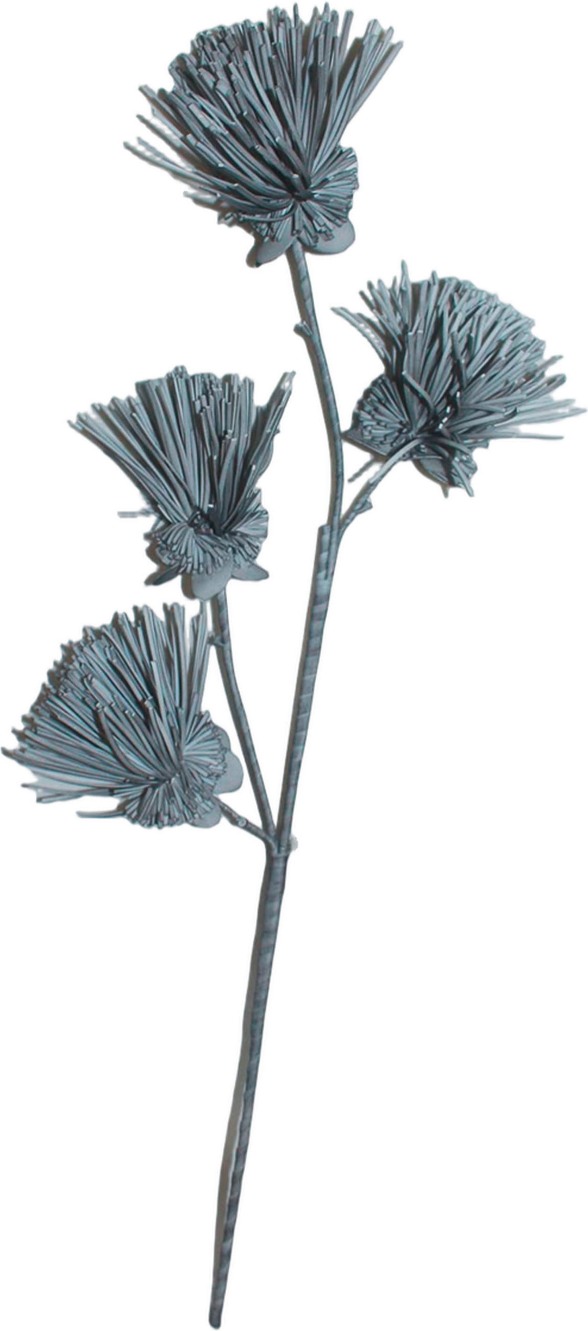 KUNSTBLUME - Grau, Basics, Kunststoff/Metall (103cm) - Ambia Home